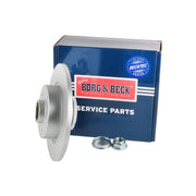 Borg & Beck 2 x Solid Rear Brake Discs BBD6117S