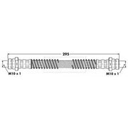 Borg & Beck Brake Hydraulic Hose Line Rear Left BBH7071