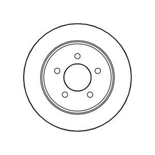 Abtex 2 x Solid Rear Brake Discs BD917S