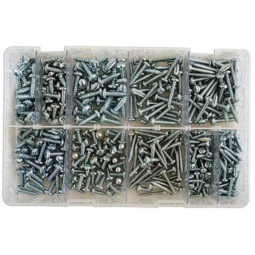 Connect Assorted Self Tapping Pan Pozi Screws 8-12 Box 330pc - CPL