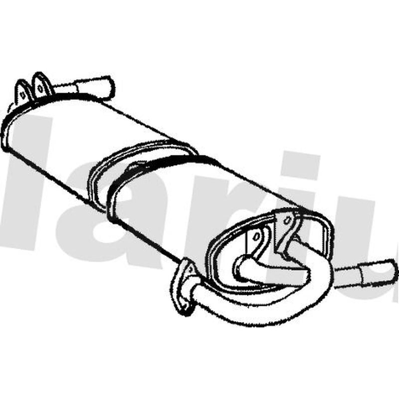 Klarius Box With Tail Pipe Rear TY351W