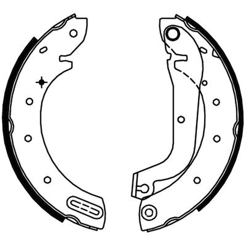 Textar Brake Shoe Set Axle Kit 91055800