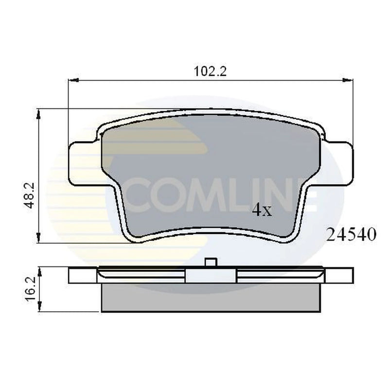 Comline Rear Brake Pad Set CBP01713