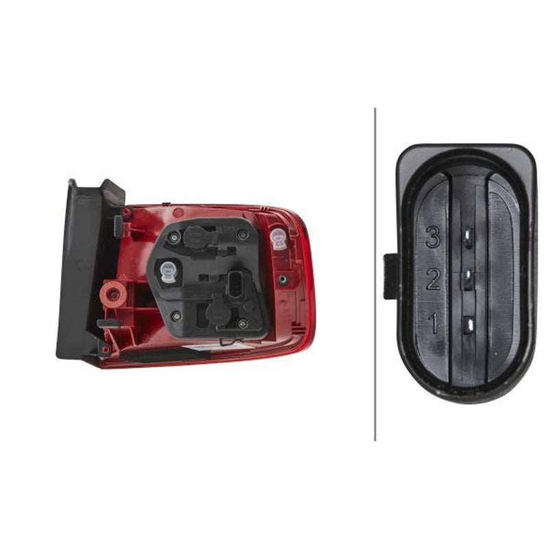Hella Tail Light / Lamp P21W Left 2VA 009 686-091