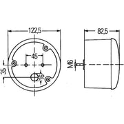 Hella Brilliant Rev Lamp Right 2ZR 964 169-511 0867733 2ZR 964 169-511