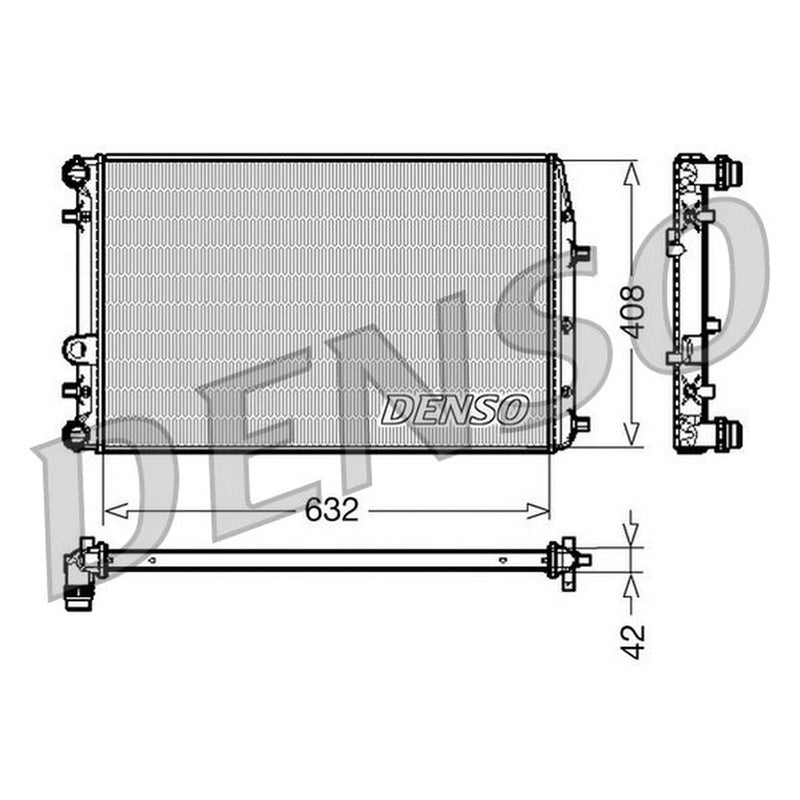 Denso Engine Radiator DRM26011