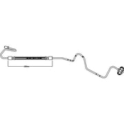 Abtex Brake Hydraulic Hose Line Rear Right ABH1191R