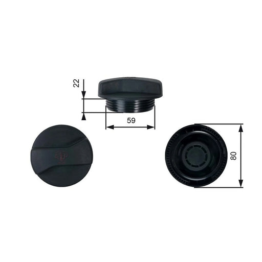 Gates Coolant Expansion Tank Cap RC245