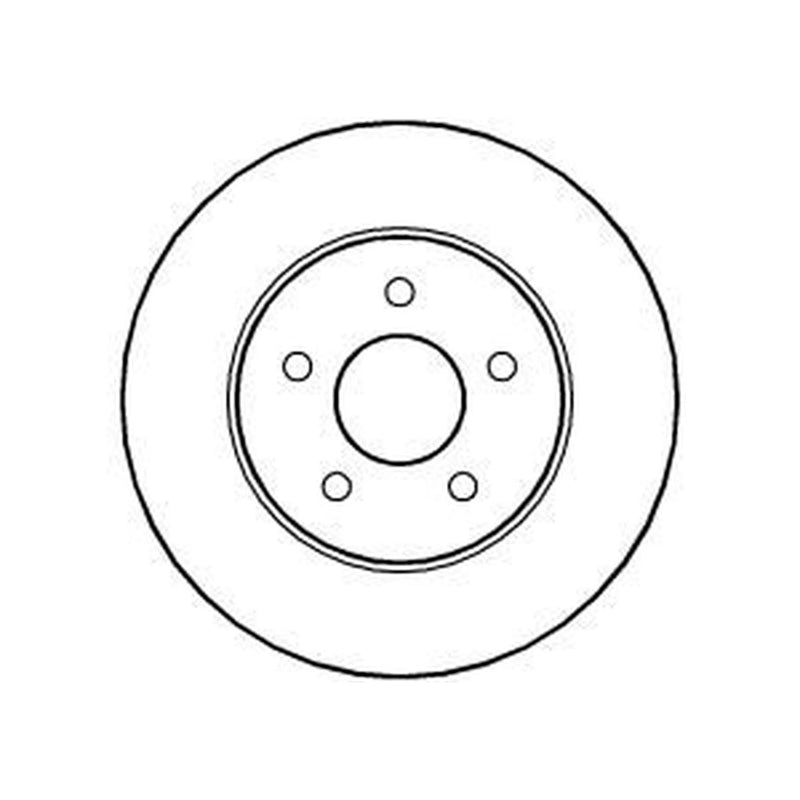 Abtex 2 x Solid Rear Brake Discs BD929S