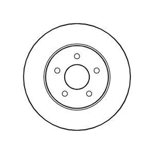 Abtex 2 x Solid Rear Brake Discs BD929S