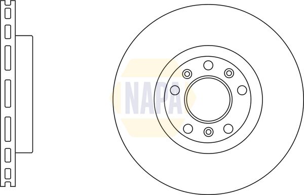 NAPA Front Vented & Rear Vented Brake Discs & Pads fits CITROËN FIAT PEUGEOT