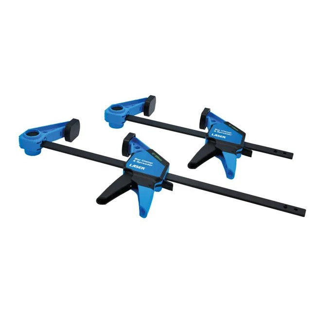Laser Tools One-Handed Bar Clamp & Spreader Set - 2pc - PL
