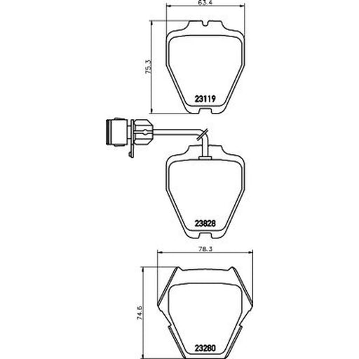 DON Brake Pad Set PCP2104