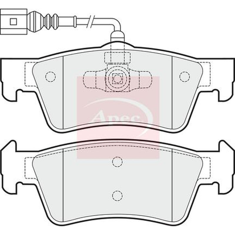 Apec Rear Brake Pad Set PAD1484