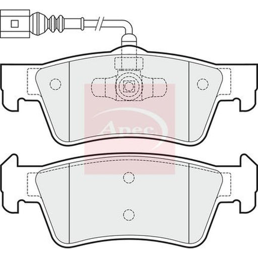 Apec Rear Brake Pad Set PAD1484