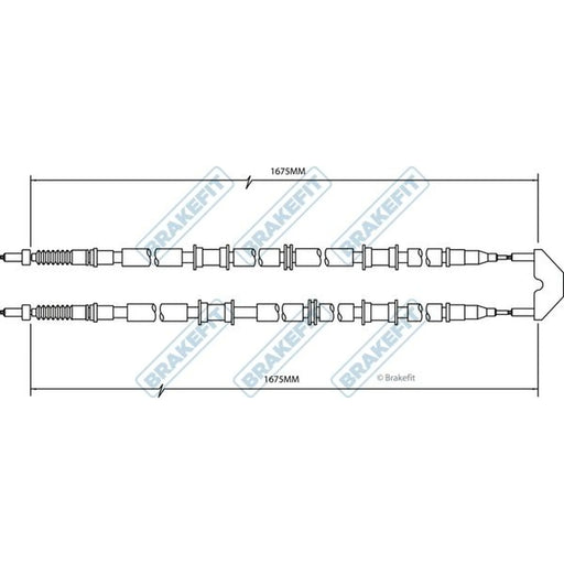 Apec Handbrake Cable Left Rear BBC3496