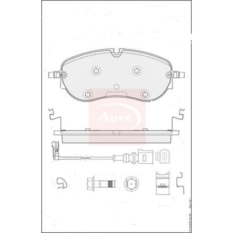 Apec Front Brake Pad Set PAD2495