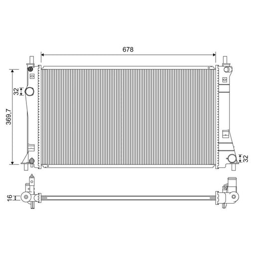 Valeo Engine Radiator 701263