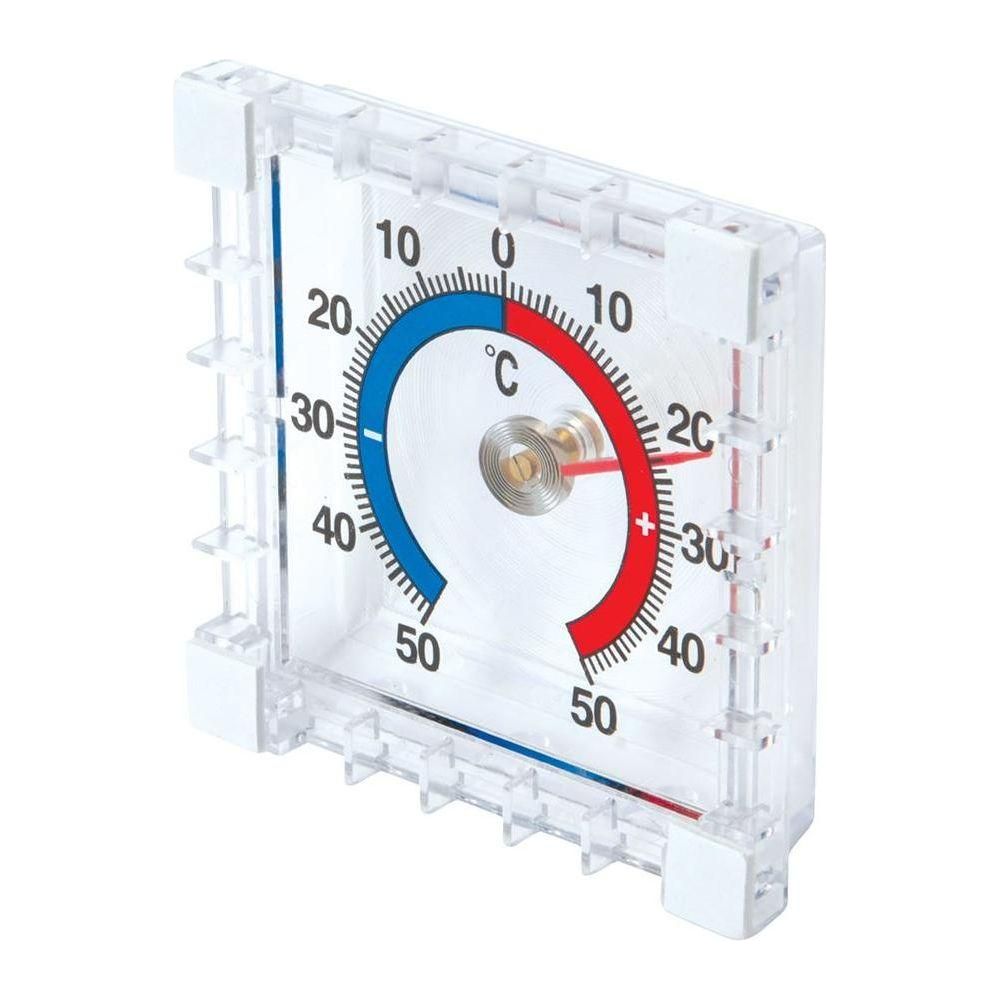 Silverline Indoor/Outdoor Stick-On Thermometer -50° to +50°C Silverline  - Town Parts