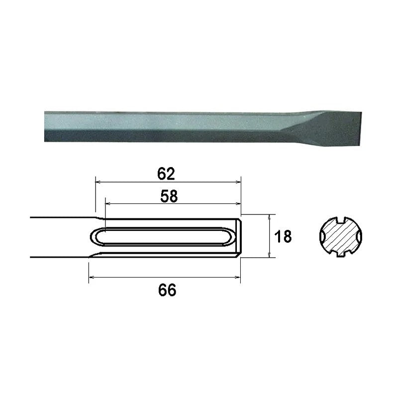 Faithfull SDS Max Chisel 300-400mm