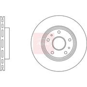 Apec 2 x Vented Front Brake Discs DSK3207
