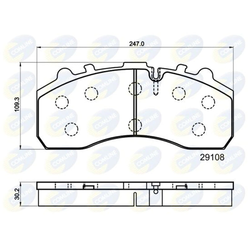 Comline 4 x Front Brake Pad Set CBP9042MK