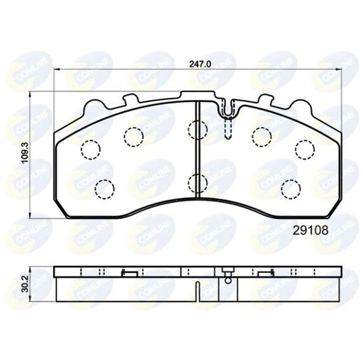 Comline 4 x Front Brake Pad Set CBP9042MK