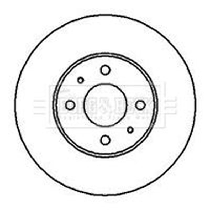 Borg & Beck 2 x Vented Front Brake Discs BBD4097