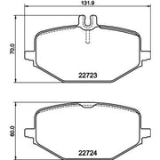 Mintex Rear Brake Pad Set MDB3459