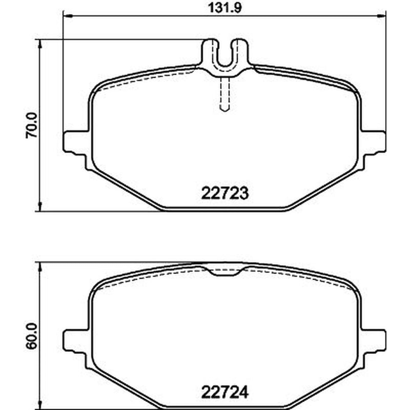 Mintex Rear Brake Pad Set MDB3459
