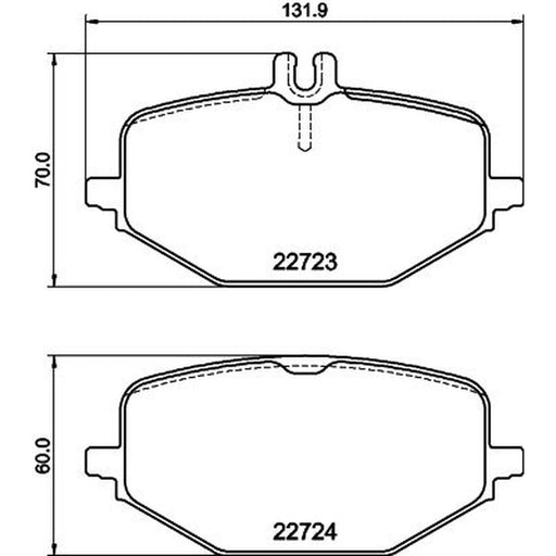 Mintex Rear Brake Pad Set MDB3459
