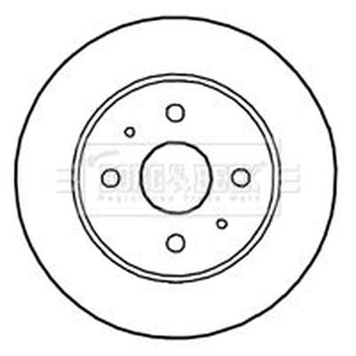 Borg & Beck 2 x Vented Front Brake Discs BBD4698