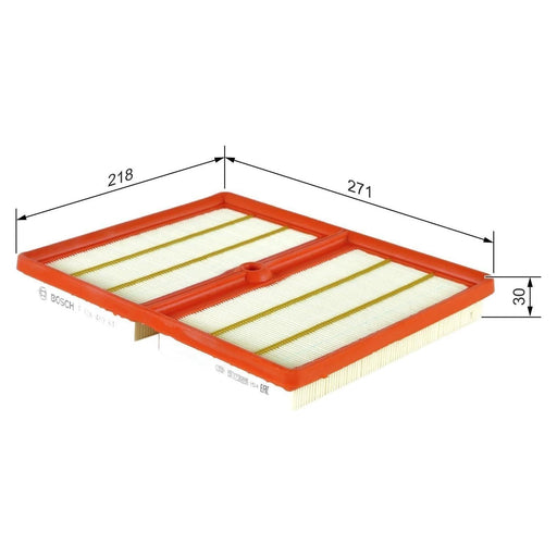 Genuine Bosch Car Air Filter S0611 Fits Vw Polo Tsi Bluemotion - 1.0 - 17- F0264 Bosch  - Town Parts