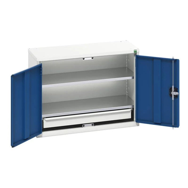 Bott Verso Economy Wall Cupboard 2 Shelf Gentian Blue 525-800mm