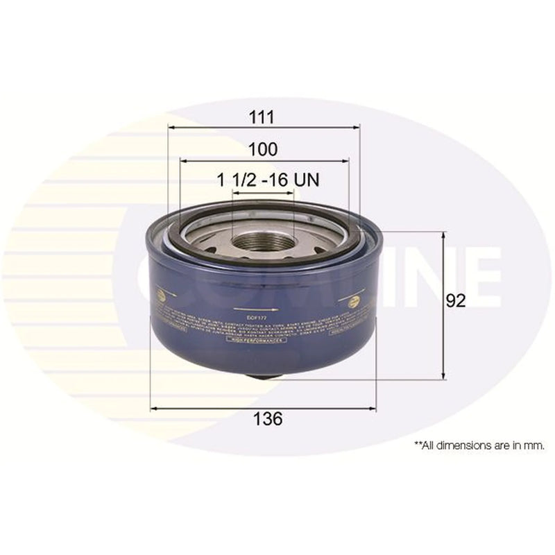 Comline Engine Oil Filter EOF177