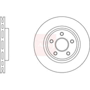 Apec 2 x Vented Front Brake Discs DSK2936