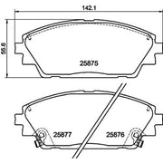 DON Front Brake Pad Set PCP2001