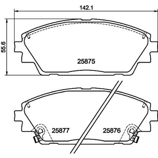 DON Front Brake Pad Set PCP2001