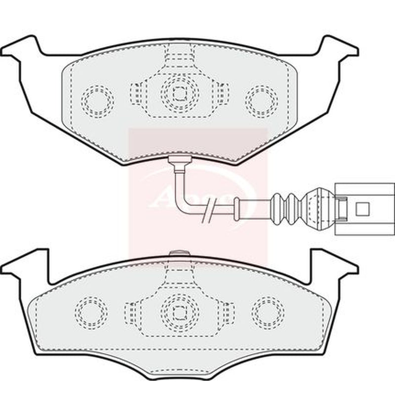 Apec Front Brake Pad Set PAD1406