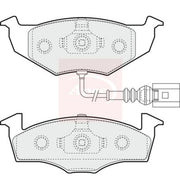 Apec Front Brake Pad Set PAD1406