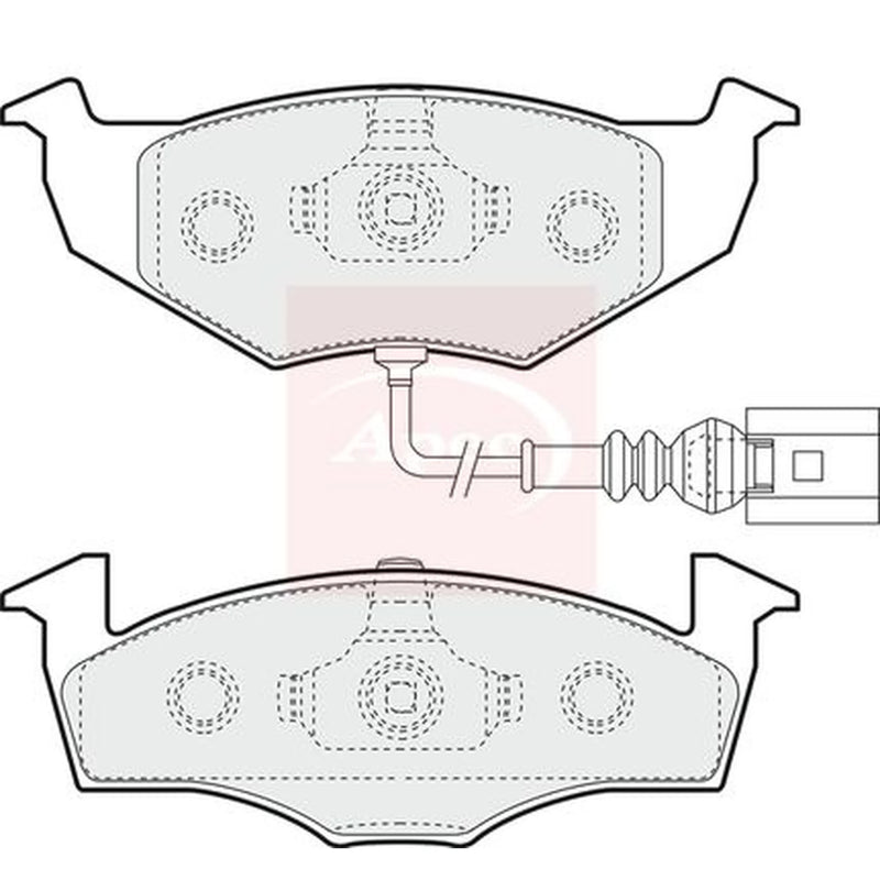 Apec Front Brake Pad Set PAD1406