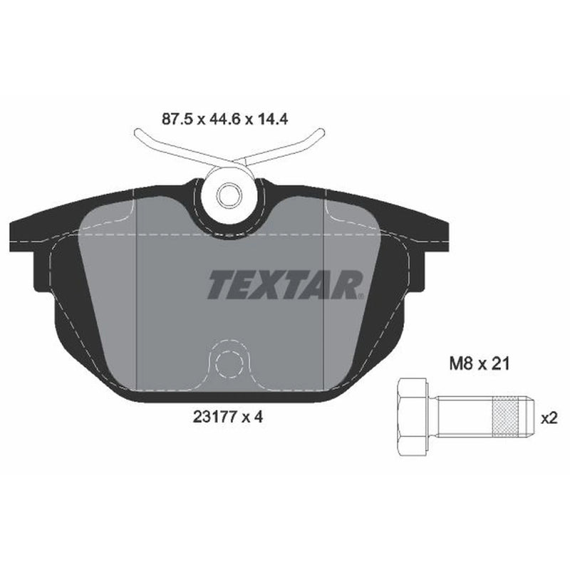 Textar Rear Brake Pad Set 2317703