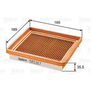 Valeo Engine Air Filter 585367