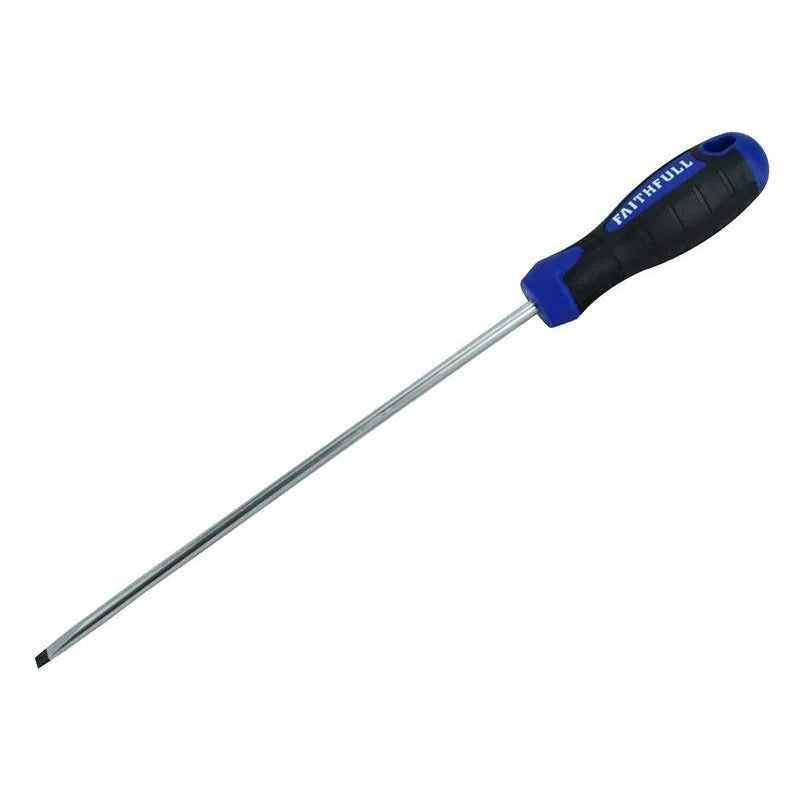 Faithfull Soft Grip Screwdriver Parallel Slotted Tip 5.5 150-200mm
