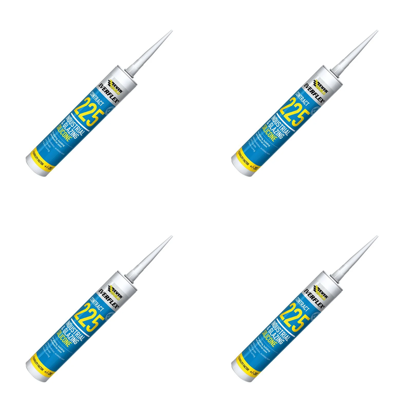 Everbuild Sika Everflex® 225 Industrial & Glazing Silicone White 295ml