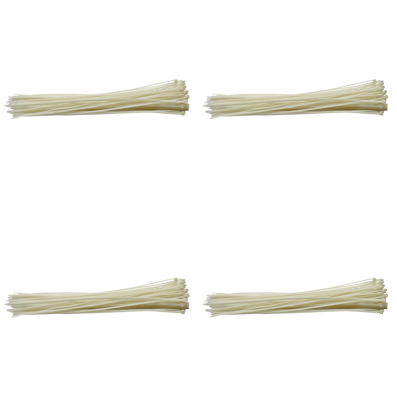 Draper Cable Ties, 4.8mm, White (Pack of 100)