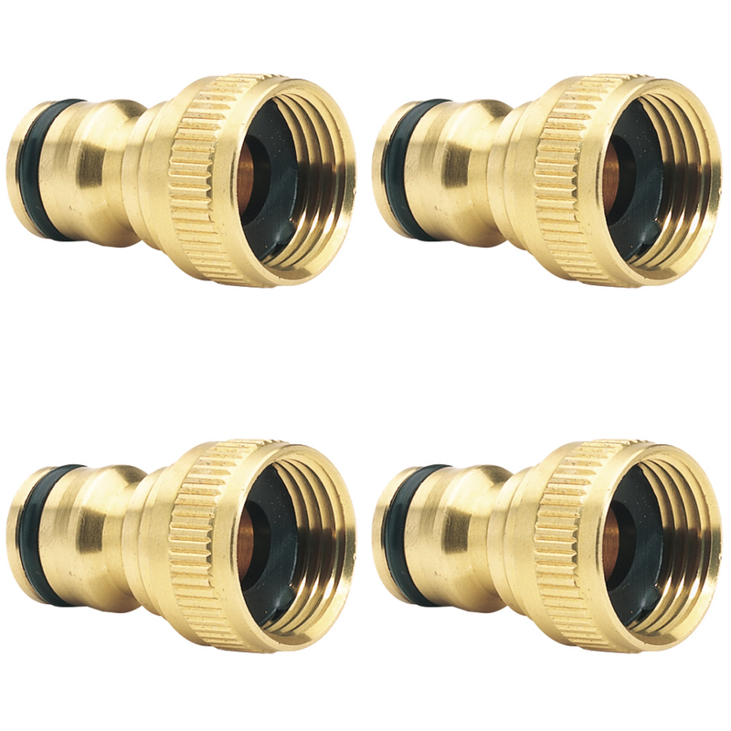 Draper Brass Garden Hose Tap Connector - Multi-Length Variations