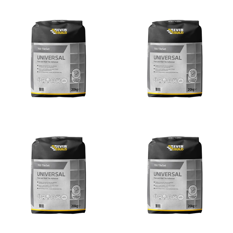 Everbuild Sika 700 TileSet Universal Grey 20kg - 678329