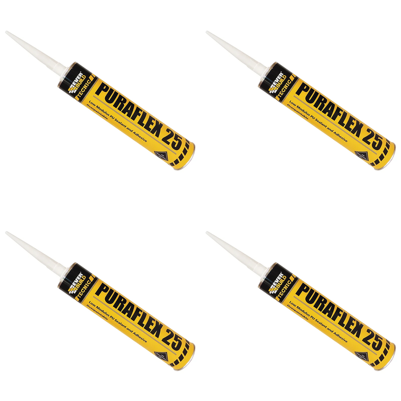 Everbuild Sika Industrial Puraflex 25 Sealant Black 300ml - 464966