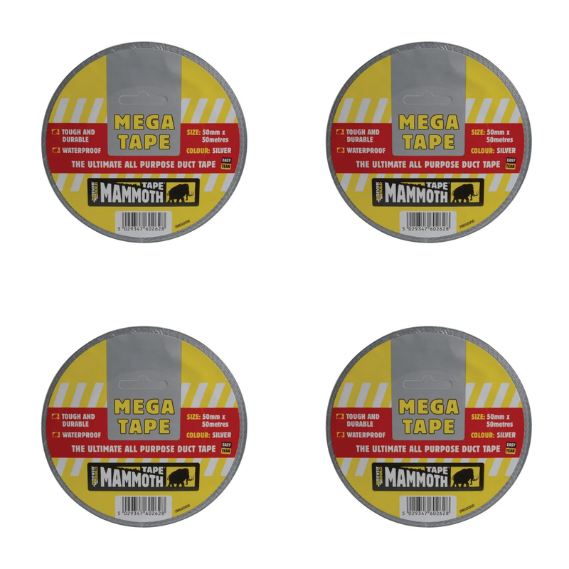 Everbuild Sika Mammoth Mega All Purpose Tape Silver 50mm x 50m - 483329